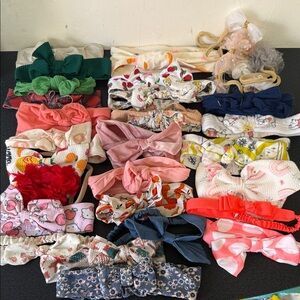 Kids Mixed Pink & Multi-Color Bow Headband Set